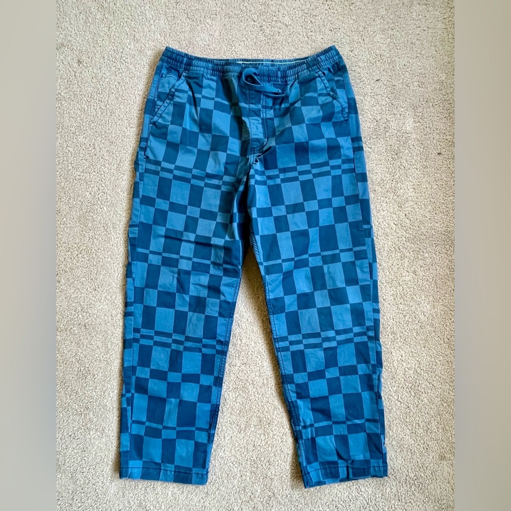 Blue Checkered Pants